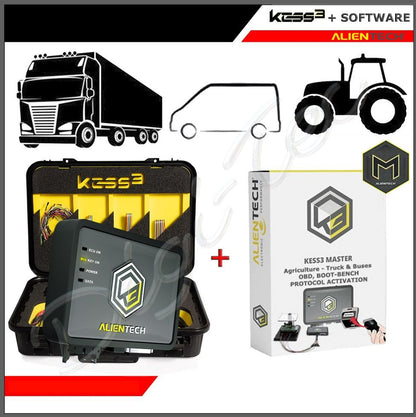 Kit Kess3 Master OBD - Boot - Bench con software para camiones, tractores, maquinaria, agrícola, excavadora, cargadora - alientech - america